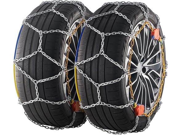 VEVOR Auto Tightening Snow Chains, Diamond Mesh