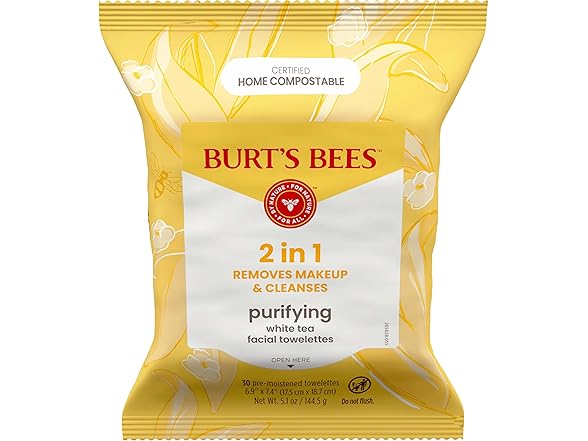 Burt’s Bees Purifying White Tea Facial Towelettes