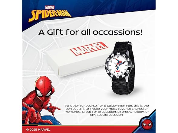 Marvel Spider-Man Kids' Strap Watch