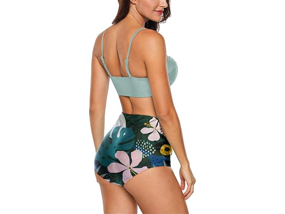 Angerella Girls (L) Swimsuits Retro Halter Bikini