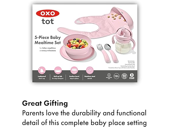 OXO Tot Baby Mealtime Set, Baby Spoons