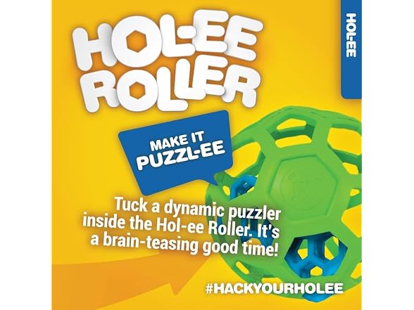 JW Pet HOLEE ROLLER BALL Dog Chew Treat Fetch