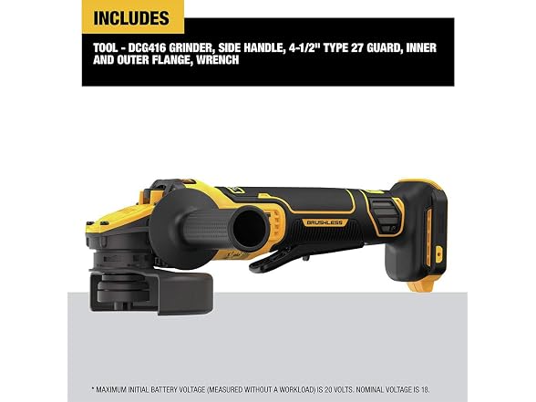 DEWALT DCG416B FLEXVOLT 20V MAX Angle Grinder