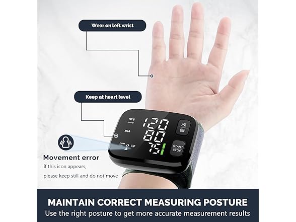 Blood Pressure Wrist Monitor
