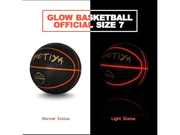 OMOTIYA Glow in The Dark Basketball