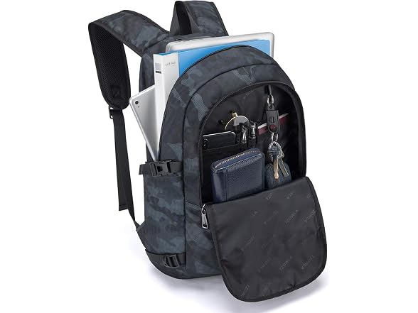 Tzowla Blue Camo 17.3" Laptop Backpack 