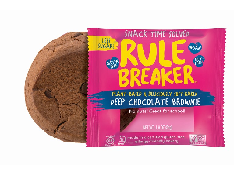 Rule Breaker Snacks Deep Chocolate Brownies 12 Pack