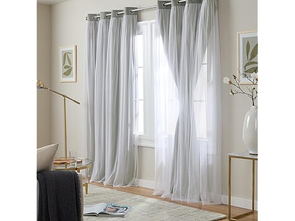 TOWN & COUNTRY LUXE Double Layer Indoor Curtains
