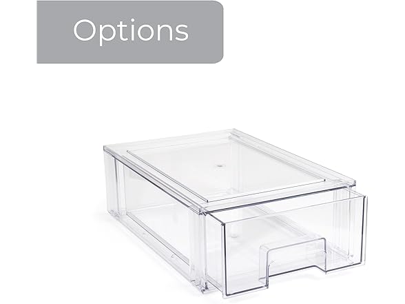 Smart Design Pull-Out Stackable Storage Bin, XS