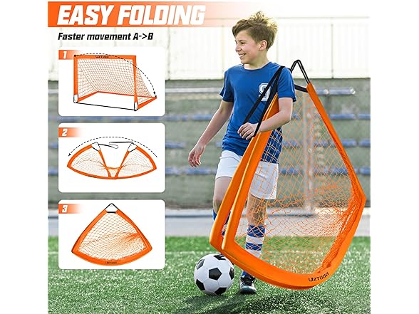 UZTUGG Soccer Goals 2 Goals 6' x 4'