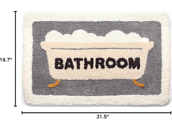 Bath Mat Rugs, Super Absorbent Floor Mat