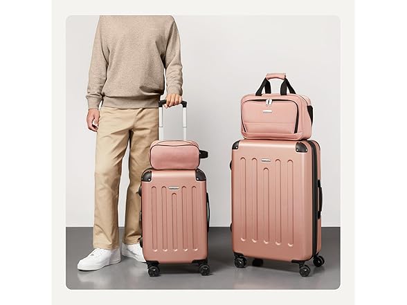 Amazon Basics 4-Piece Luggage Set