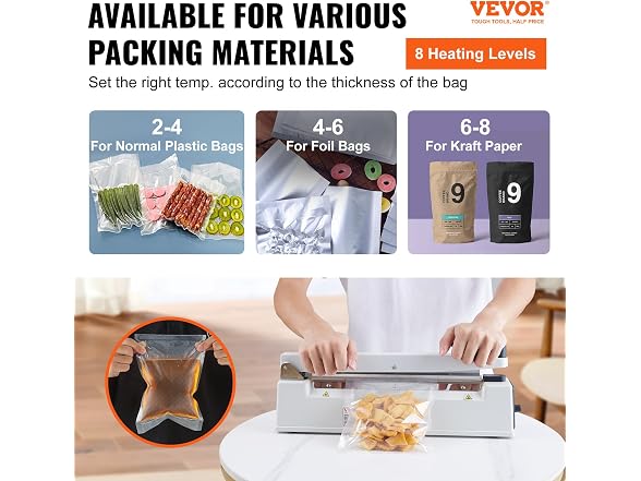 VEVOR Impulse Sealer 12"