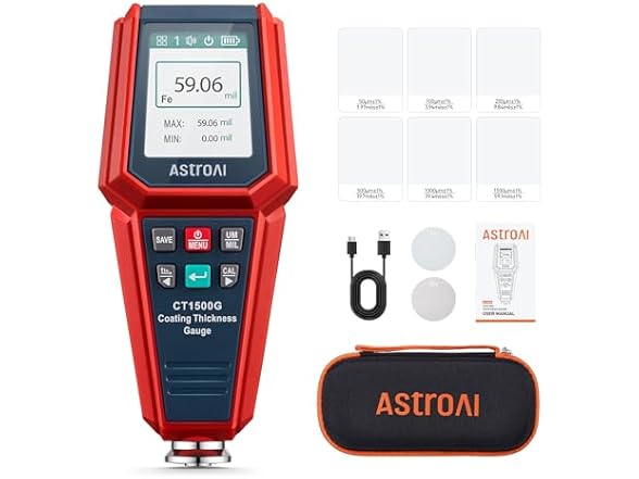 AstroAI CT1500G AstroAI Paint Thickness Gauge for Car 