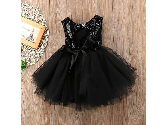 Suomate Girls (3-4T) Baby Girl Sequin Tulle Dress