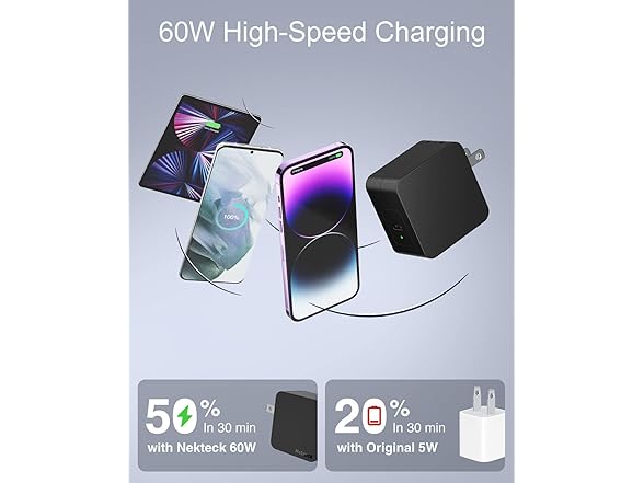 Nekteck 60W USB C Wall Charger