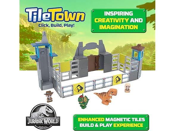 Tile Town Jurassic World Tiles Set