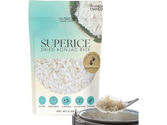 (12pk) Low-carb Keto "Super Rice" Konjac Rice
