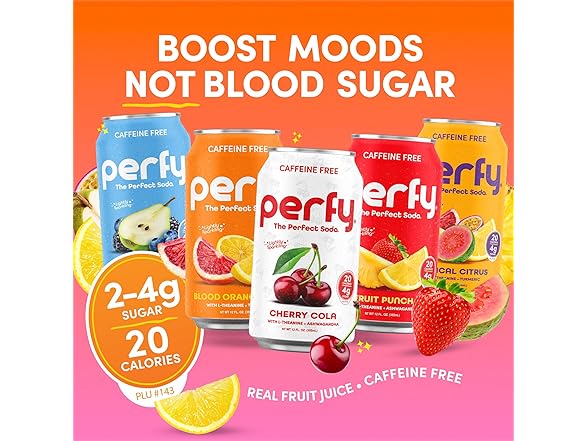 12PK PERFY Caffeine Free Tropical Citrus Soda