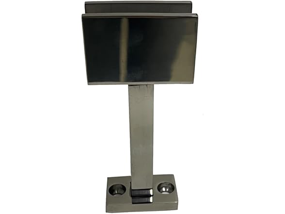 4X 304 SS Square Glass Spigots Black