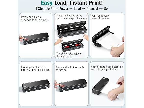PEDOOLO Portable Printer Wireless