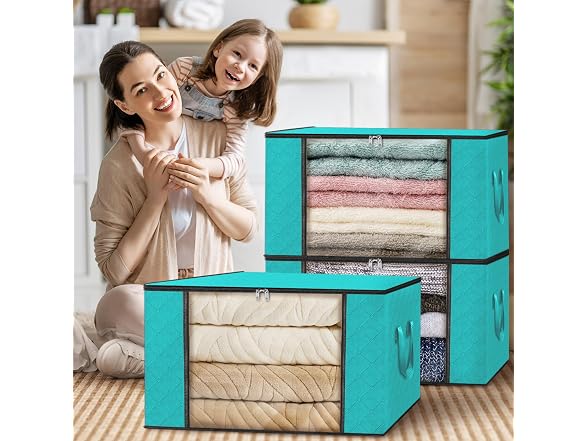 Fab totes 60L Green 6 Pack Storage Bags
