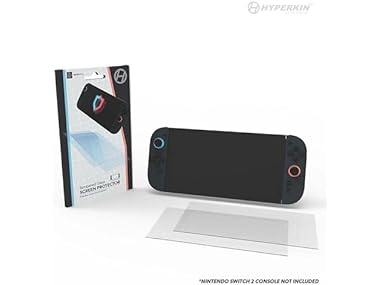 $3.49, Was $3.99, 12% Off! (2 Pack) Hyperkin Tempered Glass Screen Protector for Switch 2 dealfomo