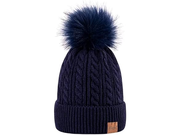 Alepo Women (OS) Winter Beanie Hat Navy