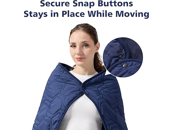SHINEDOOR Quilted Fleece Wearable Blanket