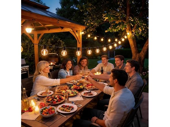 RTTY Outdoor String Lights 50 FT LED