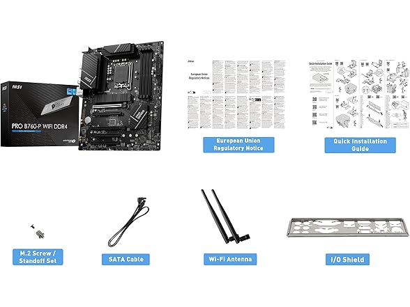 MSI PRO B760-P WiFi DDR4 ATX Motherboard