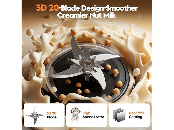 NestEase 8-in-1 Nut Milk Maker