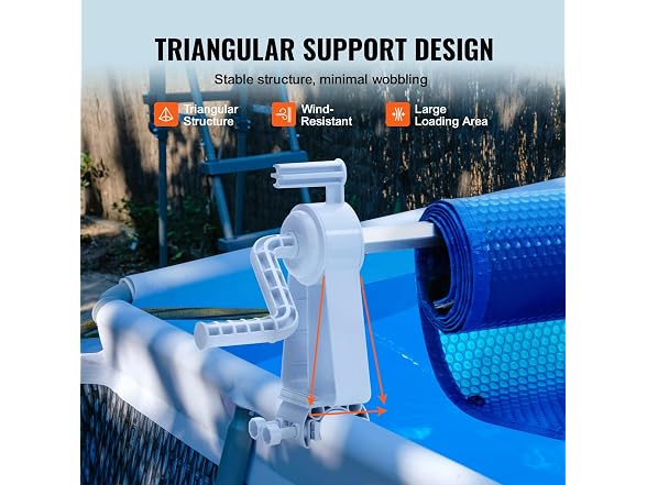 Pool Cover Reel, Aluminum Solar Cover Reel