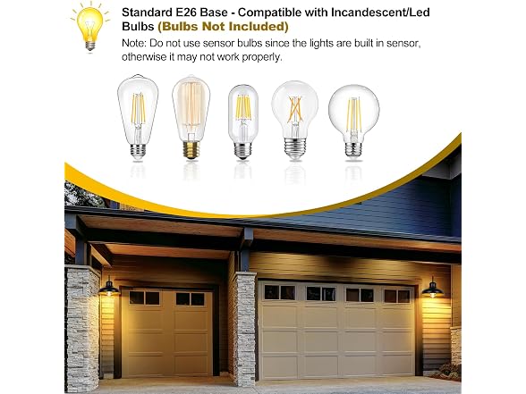 TOBUSA 2-Pack 11.5'' Black & Golden Wall Sconce