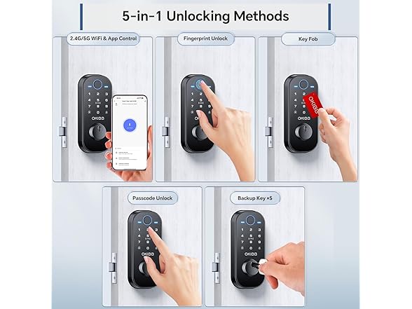 OKIBB Smart Keyless Entry Door Lock