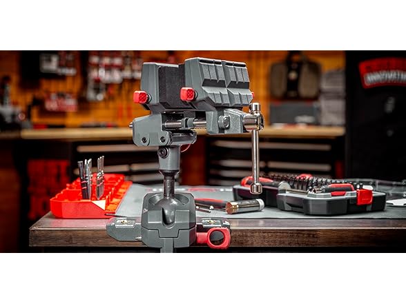 Real Avid 360° Swiveling Bench Vise Grey
