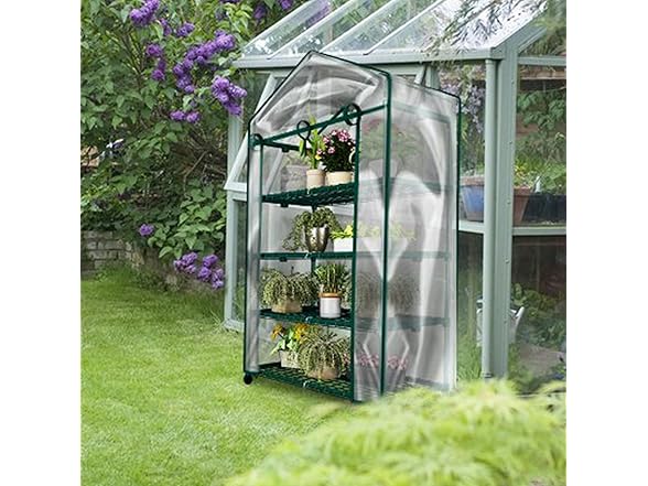 Home-Complete 4 Tier Mini Greenhouse