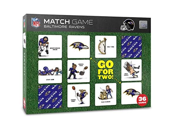 YouTheFan NFL Ravens Memory Match Game