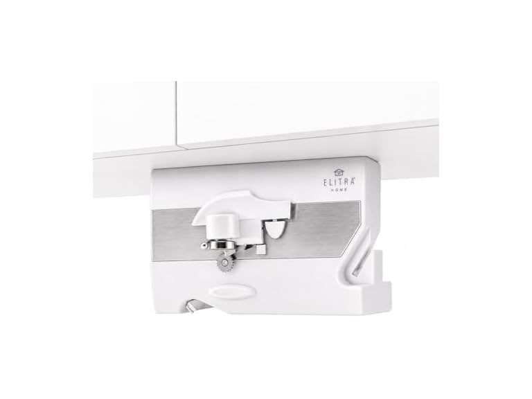 Elitra 3-in-1 Under the Cabinet Electric Can Opener, White