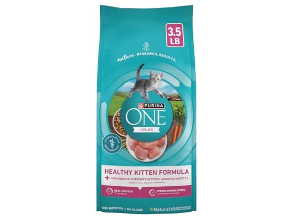 Purina ONE High Protein, Natural Dry Kitten Food