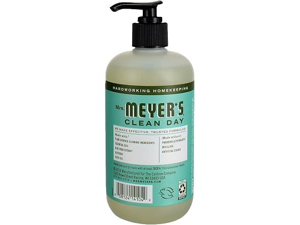 Mrs Meyers Hand Soap Liquid Basil 12.5oz