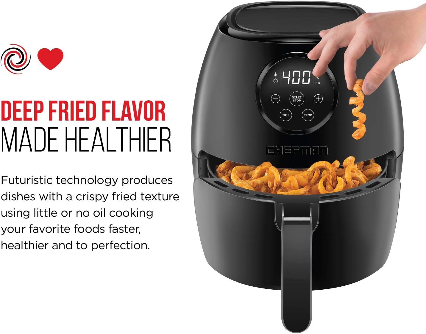CHEFMAN Small Air Fryer, 3.6 Qt - Gallery 14