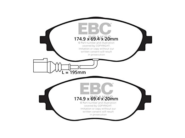 EBC Ebc Brake DP32127C Ceramic Brake Pads