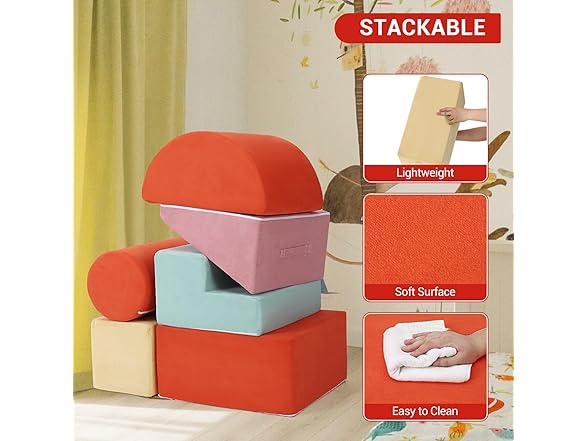 Hipicute Soft Climbing Set for Toddlers