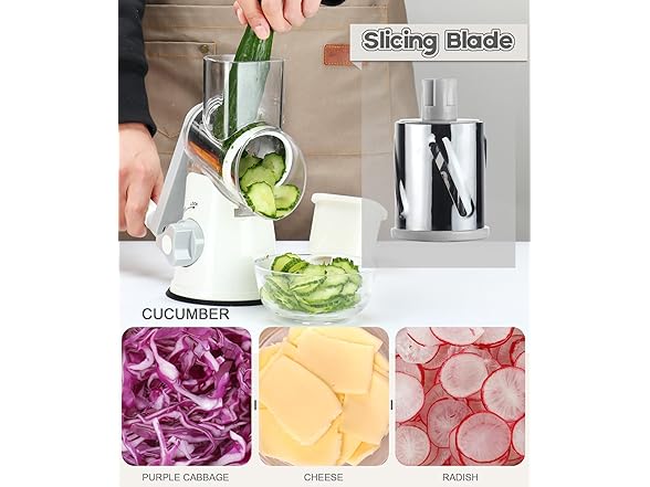 Ourokhome Rotary Cheese Grater Hand Crank