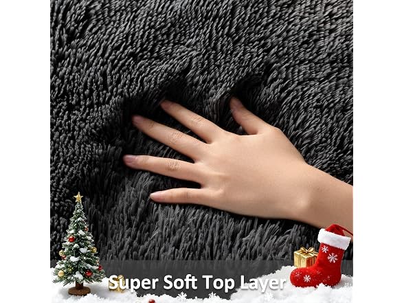 7x10 Black Area Rugs for Living