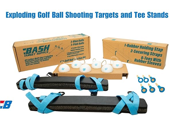 Bash Target Tee Box Kit & 6-Pack Balls