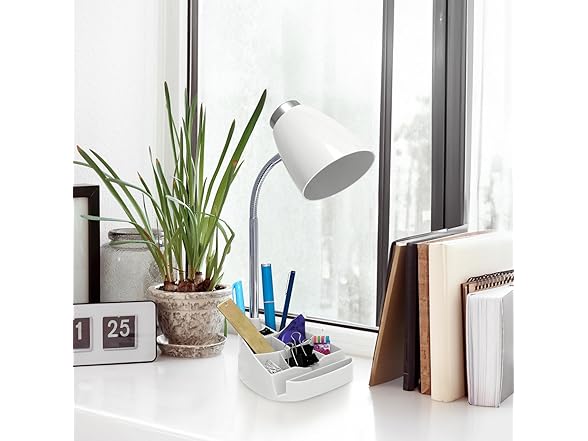 Creekwood Home 18.5" Flexible Lamp White
