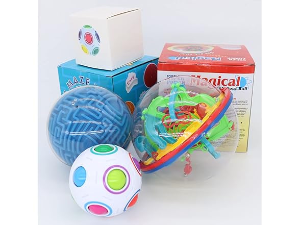 SOBIVA 3D Maze Puzzle Ball Game - Magic Rainbow