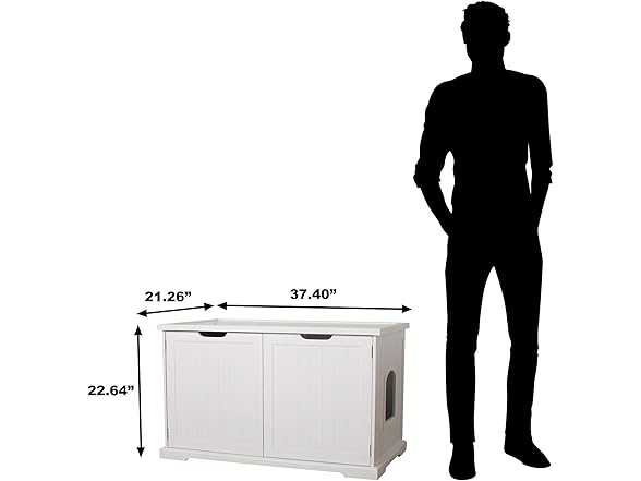 Merry Products Cat Washroom Bench, White